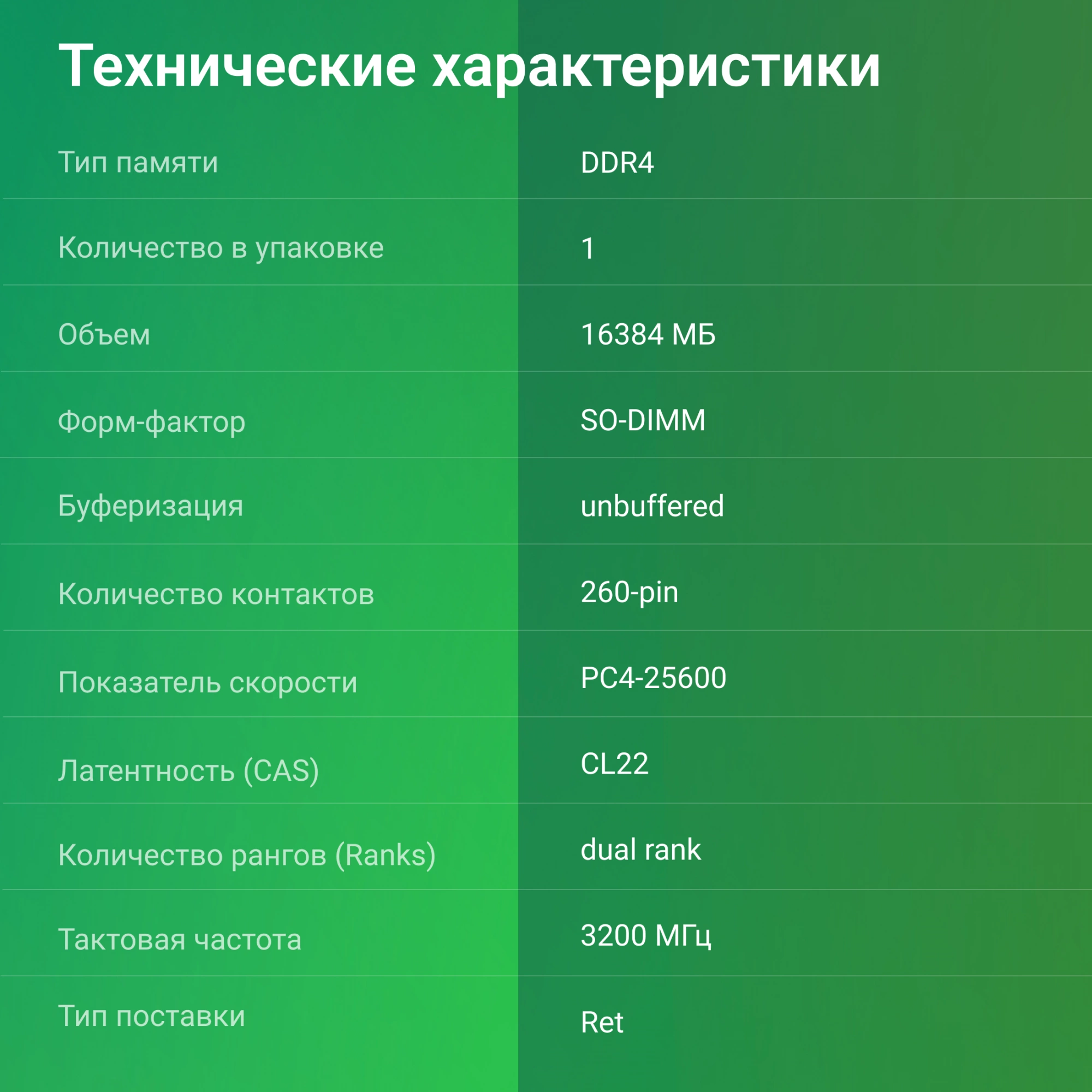 Память DDR4 16Gb 3200MHz Digma DGMAS43200016D RTL PC4-25600 CL22 SO-DIMM 260-pin 1.2В dual rank Ret