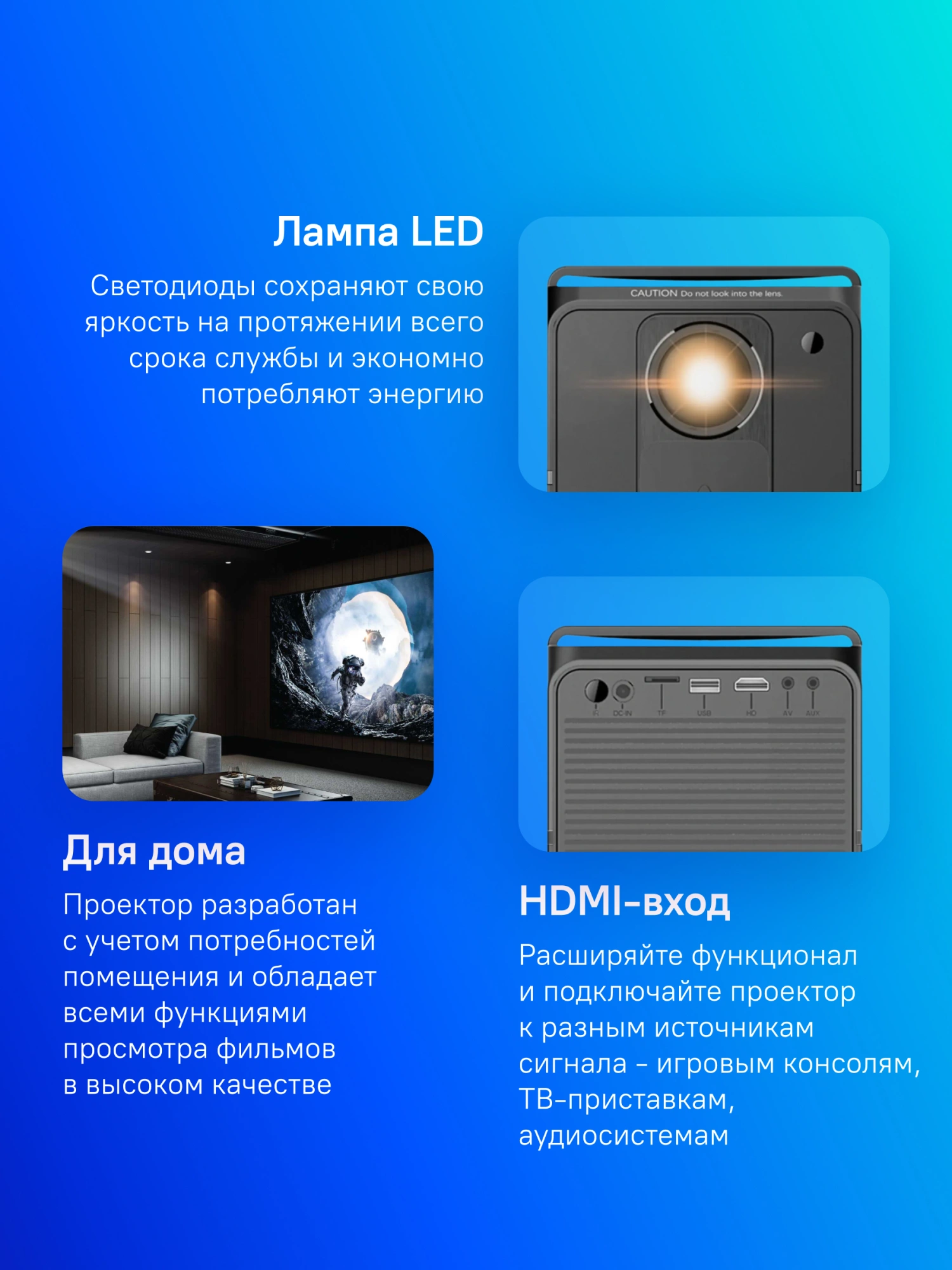 Проектор Cactus CS-PRC.04B.Full HD-A LCD 3500Lm LS 220Lm ANSI (1920x1080) 1000:1 ресурс лампы:50000часов 1xUSB typeA 1xHDMI 1.35кг