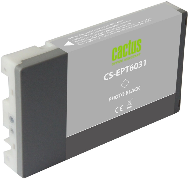Картридж струйный Cactus CS-EPT6031 T6031 фото черный (220мл) для Epson Stylus PRO 7880/9880