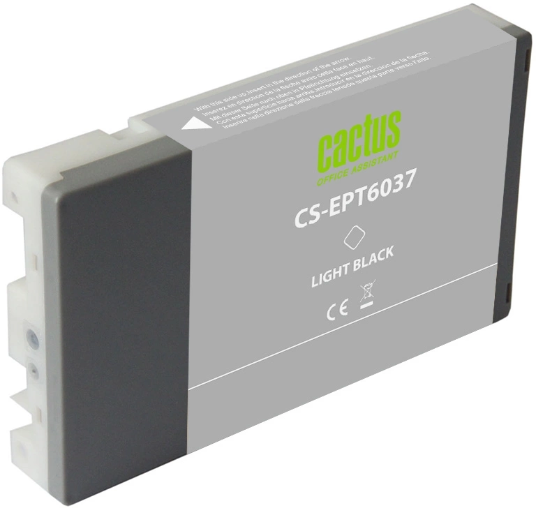Картридж струйный Cactus CS-EPT6037 T6037 сер.пигм. (220мл) для Epson Stylus PRO 7880/9880