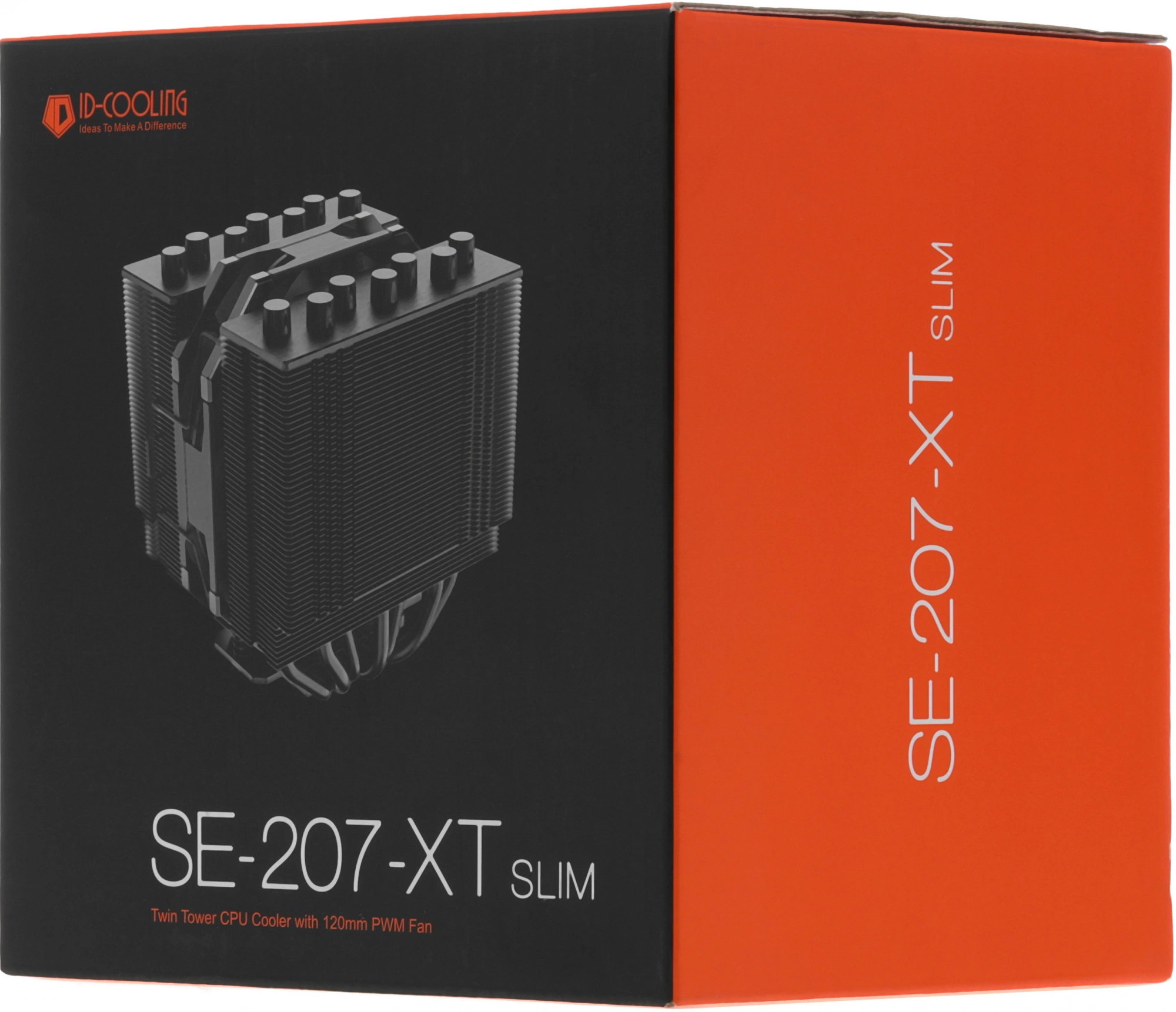 Устройство охлаждения(кулер) ID-Cooling SE-207-XT Slim Soc-AM5/AM4/1200/1700/1851 черный 4-pin 15-35dB Al+Cu 220W 760gr Ret