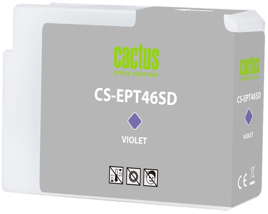 Картридж струйный Cactus CS-EPT46SD T46SD фиол.пигм. (30мл) для Epson SureColor SC-P700