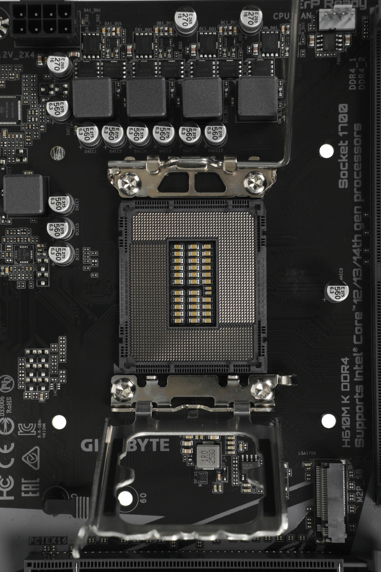 Материнская плата Gigabyte H610M K DDR4 Soc-1700 Intel H610 2xDDR4 mATX AC`97 8ch(7.1) GbLAN+HDMI