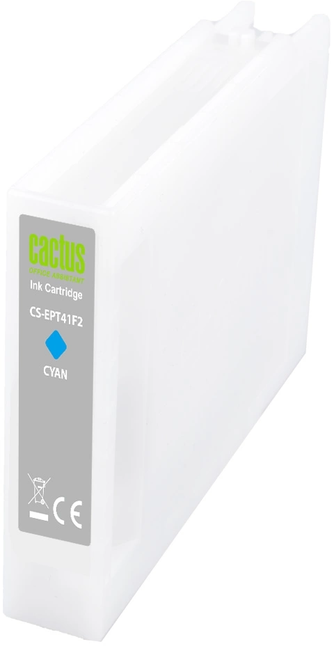 Картридж струйный Cactus CS-EPT41F2 T41F2 голуб.пигм. (350мл) для Epson SureColor SC-T5400M/SC-T3405/SC-T5405