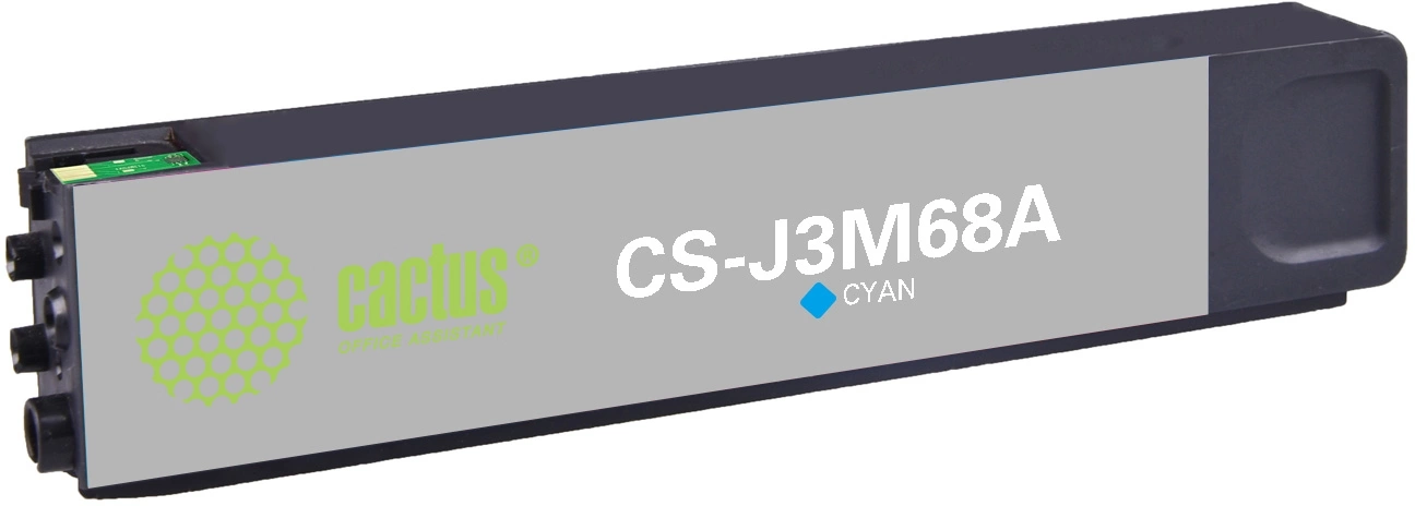 Картридж струйный Cactus CS-J3M68A 981A голуб.пигм. (120мл) для HP PageWide 556dn Enterprise/586dn