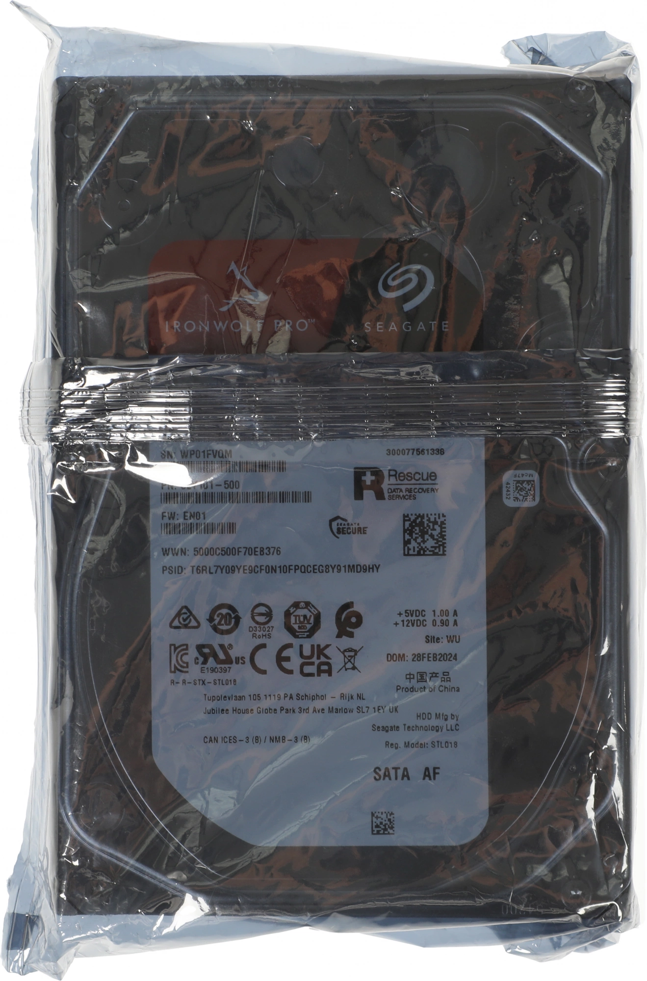 Жесткий диск Seagate SATA-III 10Tb ST10000NT001 NAS Ironwolf Pro 512E (7200rpm) 256Mb 3.5
