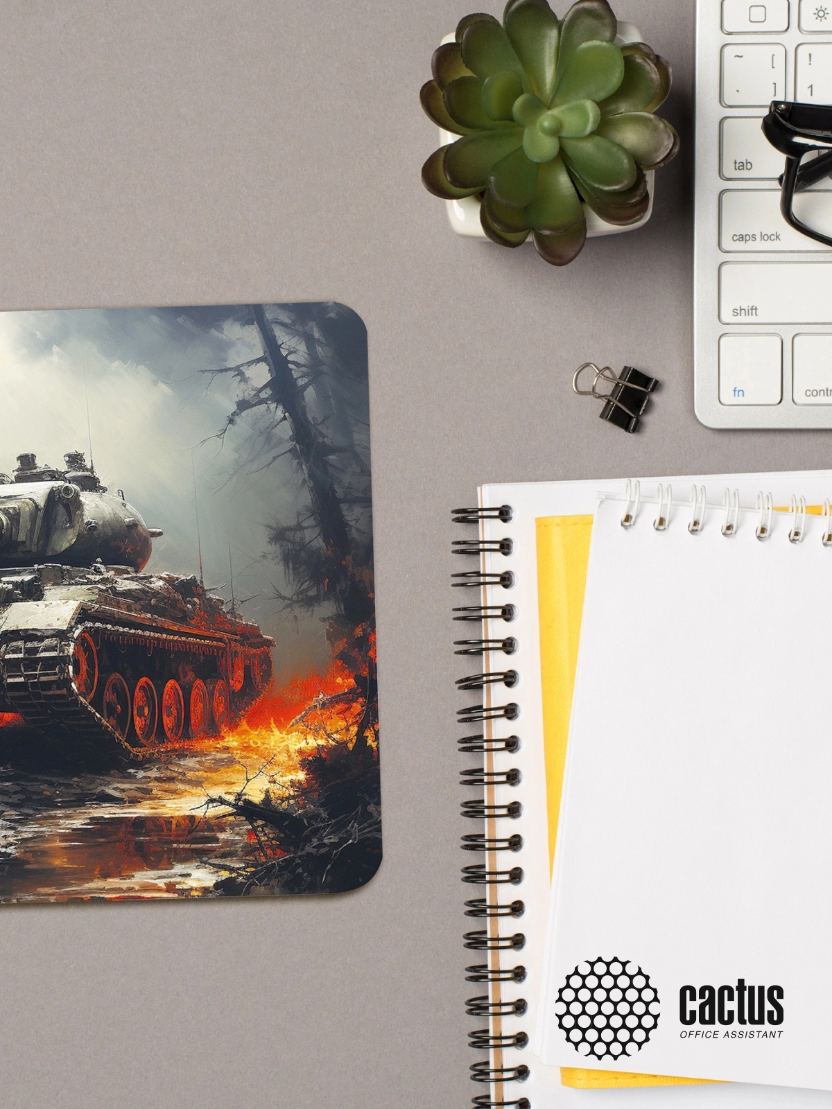 Коврик для мыши Cactus Tank 250x200x3мм (CS-MP-D04S)