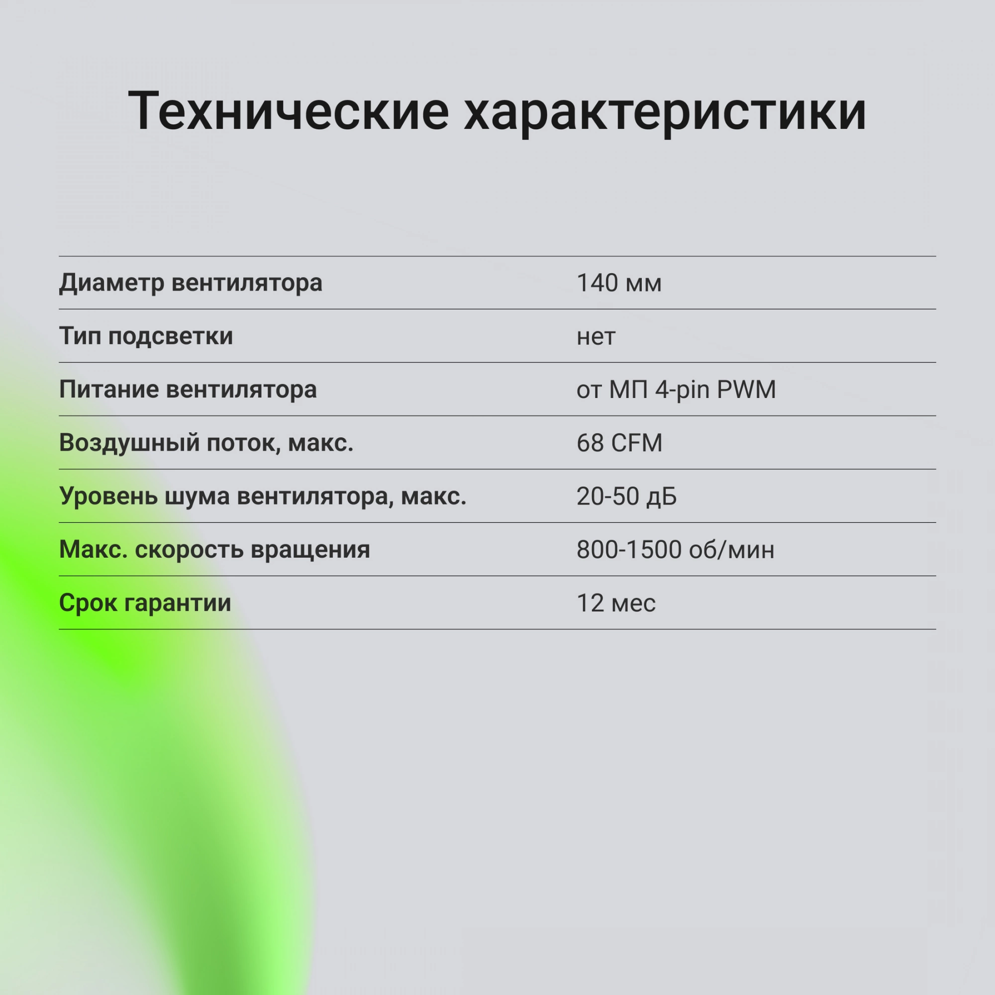 Вентилятор для корпуса Digma DFAN140PWM-1BK 140х140x25 черный 4-pin 28дБ Ret