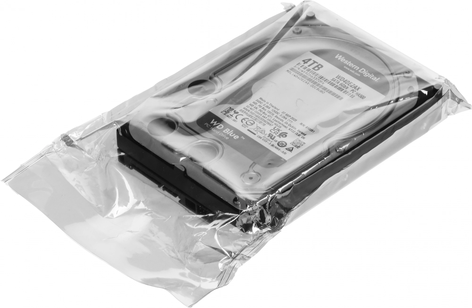 Жесткий диск WD SATA-III 4TB WD40EZAX Desktop Blue (5400rpm) 256Mb 3.5