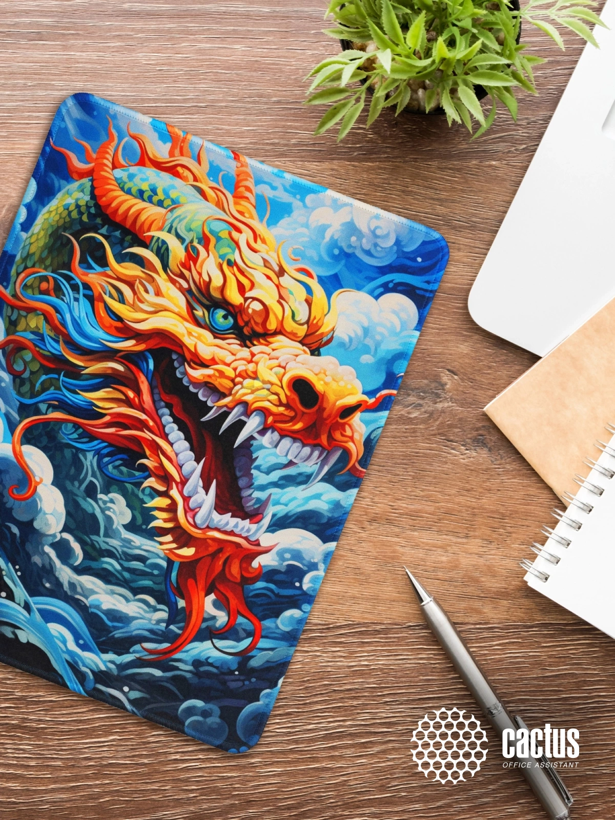 Коврик для мыши Cactus Colorful Dragon 400x300x3мм (CS-MP-PRO08XL)