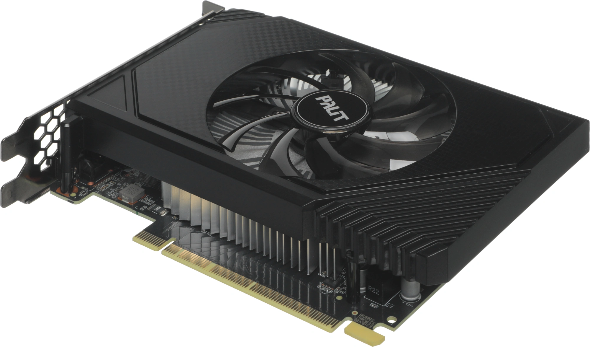 Видеокарта Palit PCI-E 4.0 PA-RTX3050 STORMX NVIDIA GeForce RTX 3050 6Gb 96bit GDDR6 1042/14000 DVIx1 HDMIx1 DPx1 HDCP Ret