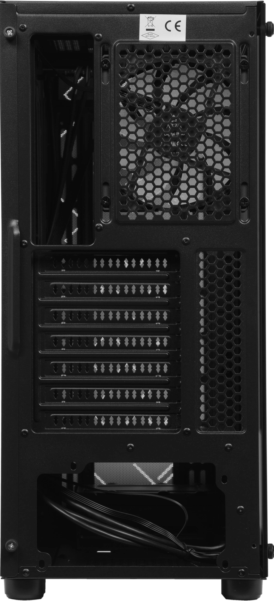 Корпус Azza Spectra черный без БП ATX 7x120mm 2x140mm 2xUSB2.0 1xUSB3.0 audio bott PSU