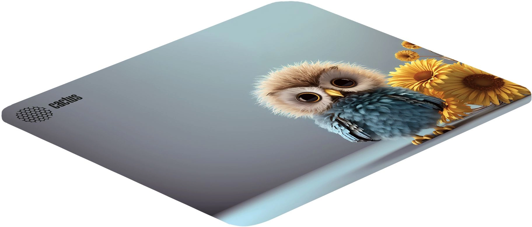 Коврик для мыши Cactus Owl gray 300x250x3мм (CS-MP-D12M)