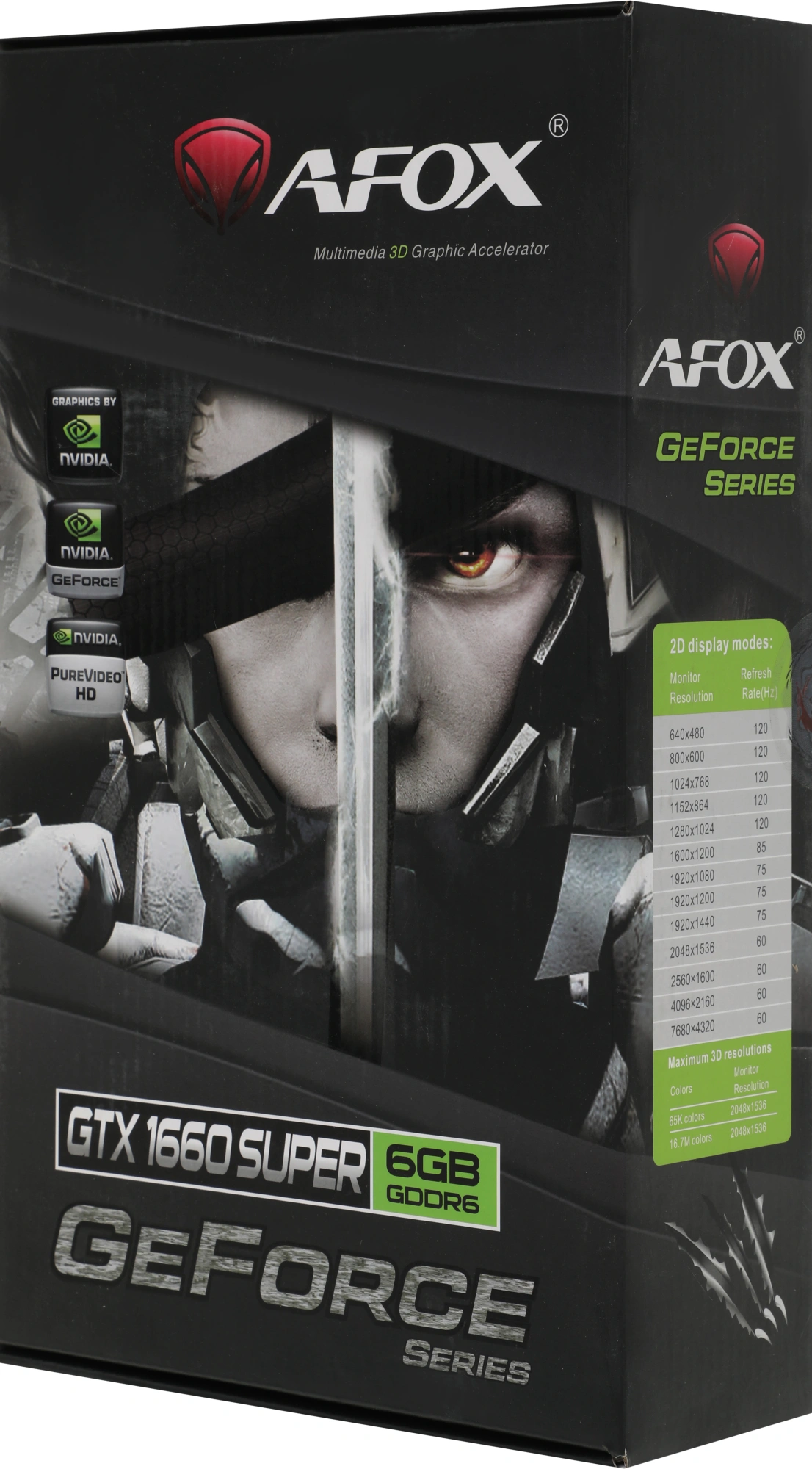 Видеокарта Afox PCI-E 3.0 AF1660S-6144D6H4-V2 NVIDIA GeForce GTX 1660SUPER 6Gb 192bit GDDR6 1530/14000 DVIx1 HDMIx1 DPx1 HDCP Ret