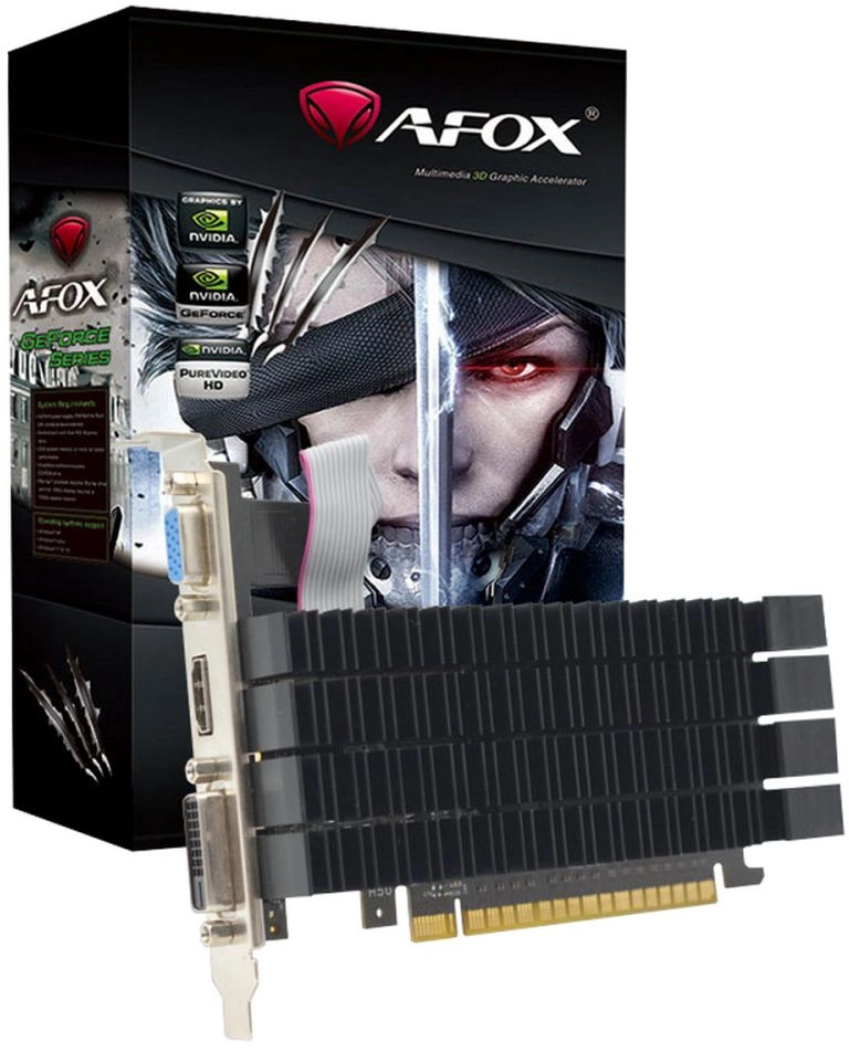 Видеокарта Afox PCI-E 2.0 AF730-2048D3L3-V3 NVIDIA GeForce GT 730 2Gb 64bit GDDR3 700/1333 DVIx1 HDMIx1 CRTx1 HDCP Ret