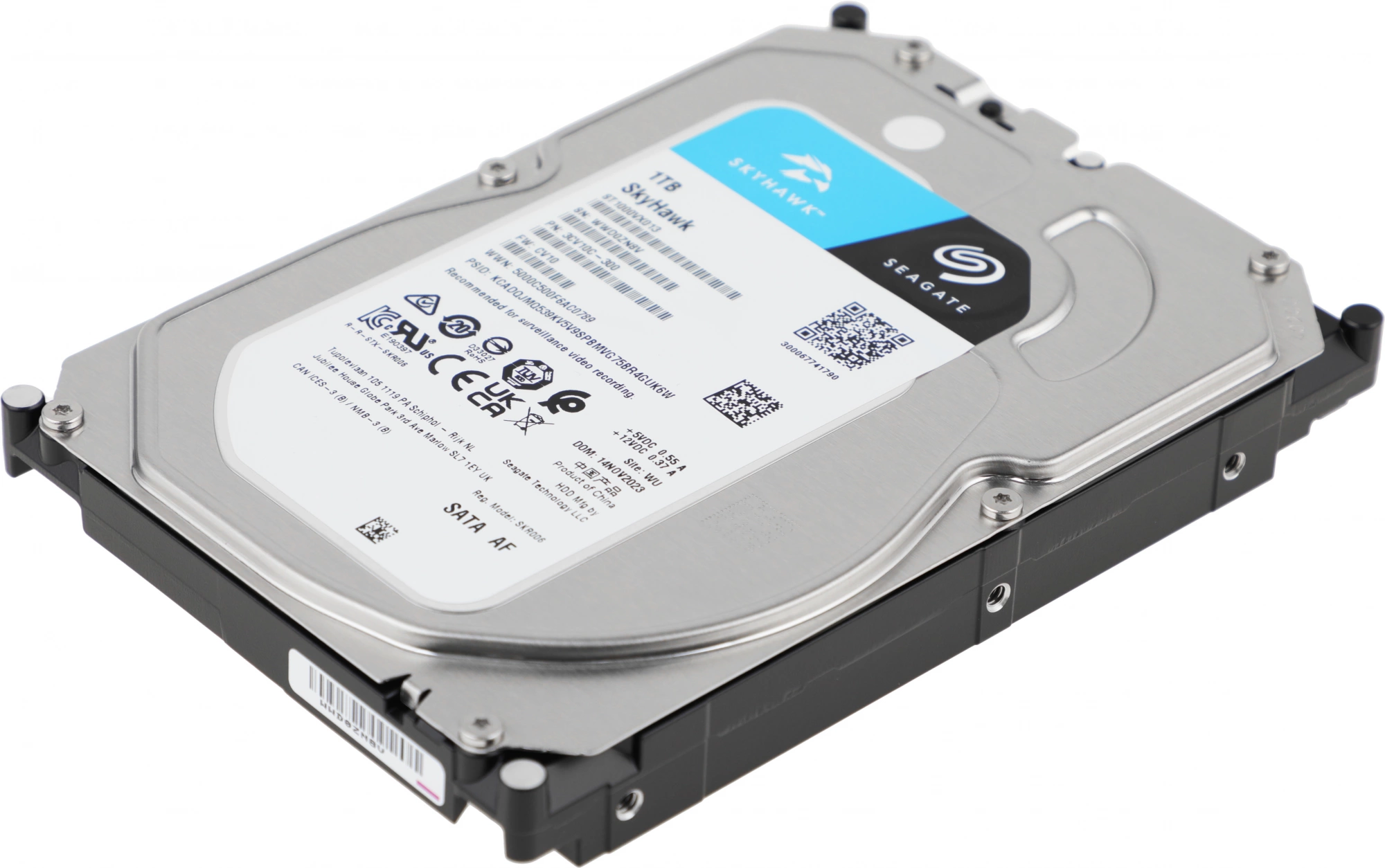 Жесткий диск Seagate SATA-III 1TB ST1000VX013 Surveillance Skyhawk 4KN (5400rpm) 256Mb 3.5