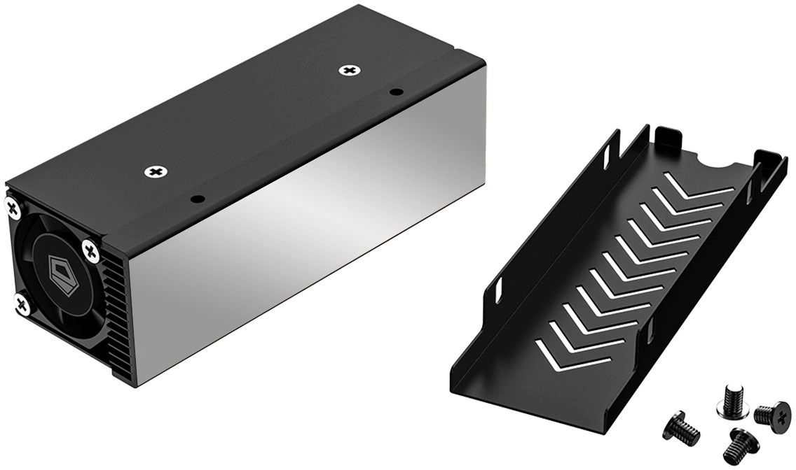 Радиатор для SSD ID-Cooling Zero M25 черный 24.6дБ алюминий Ret