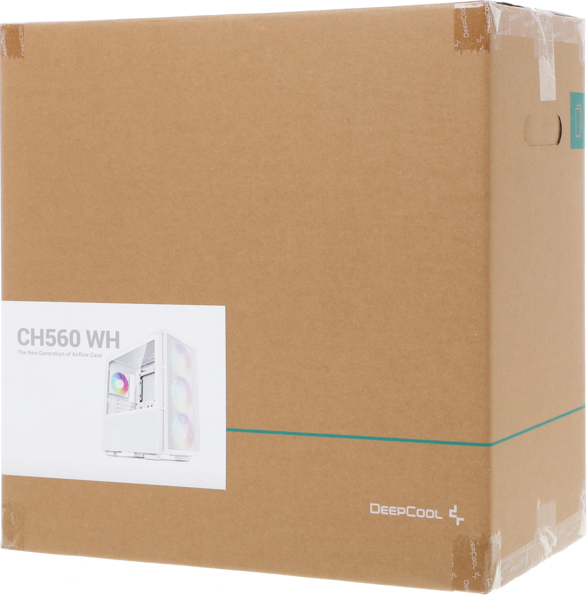 Корпус Deepcool CH560 белый без БП ATX 8x120mm 3x140mm 1xUSB3.0 audio bott PSU