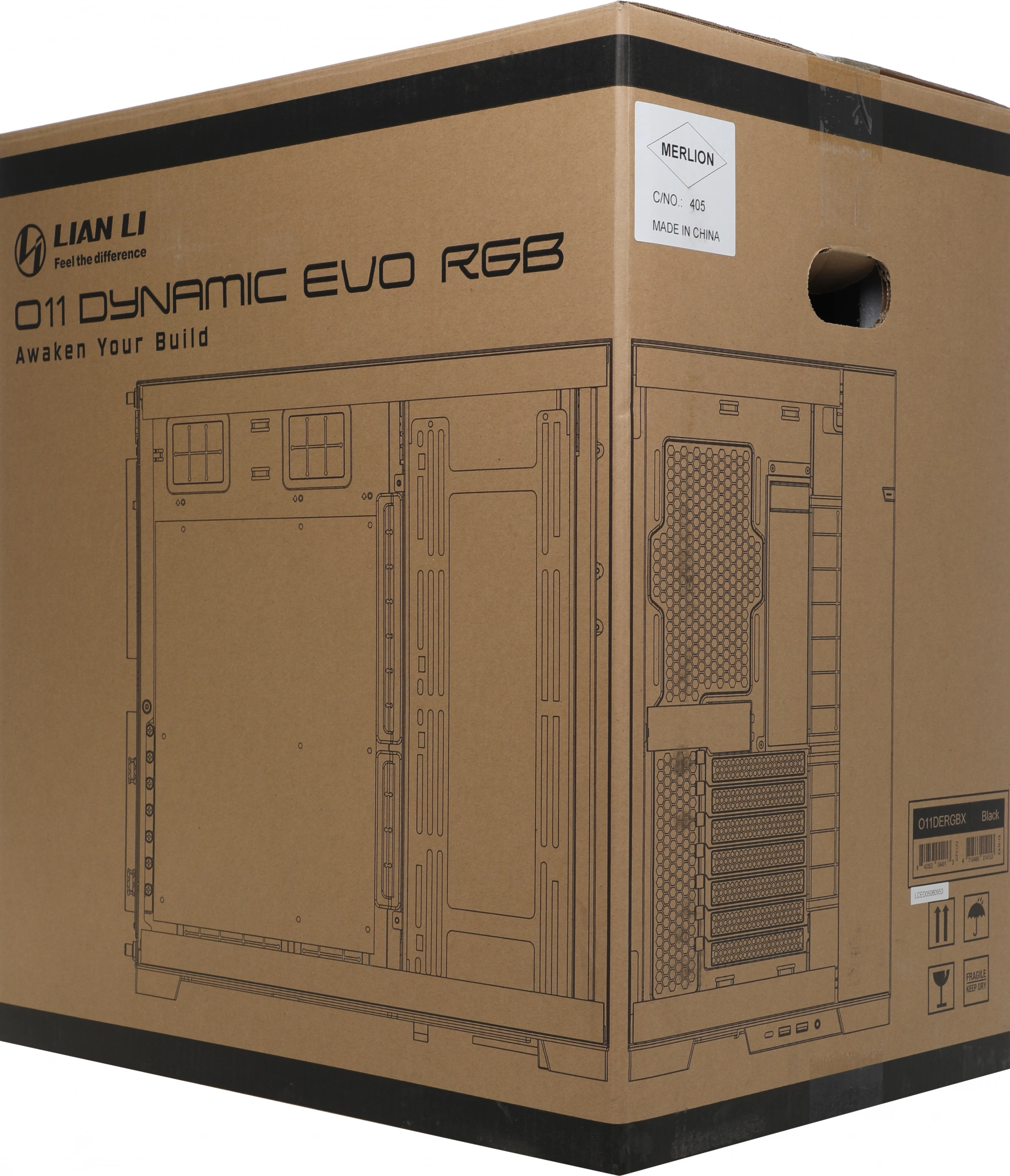 Корпус Lian-Li O11 Dynamic EVO RGB черный без БП ATX 10x120mm 9x140mm 2xUSB3.0 audio