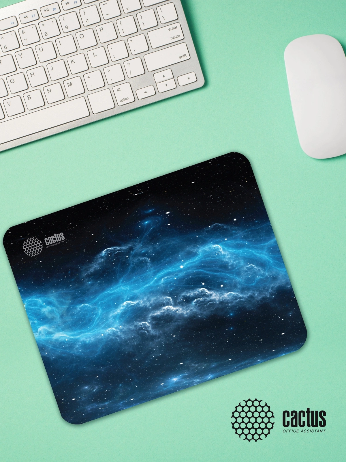 Коврик для мыши Cactus Space Clouds рисунок 300x250x2мм (CS-MPC-P05M)
