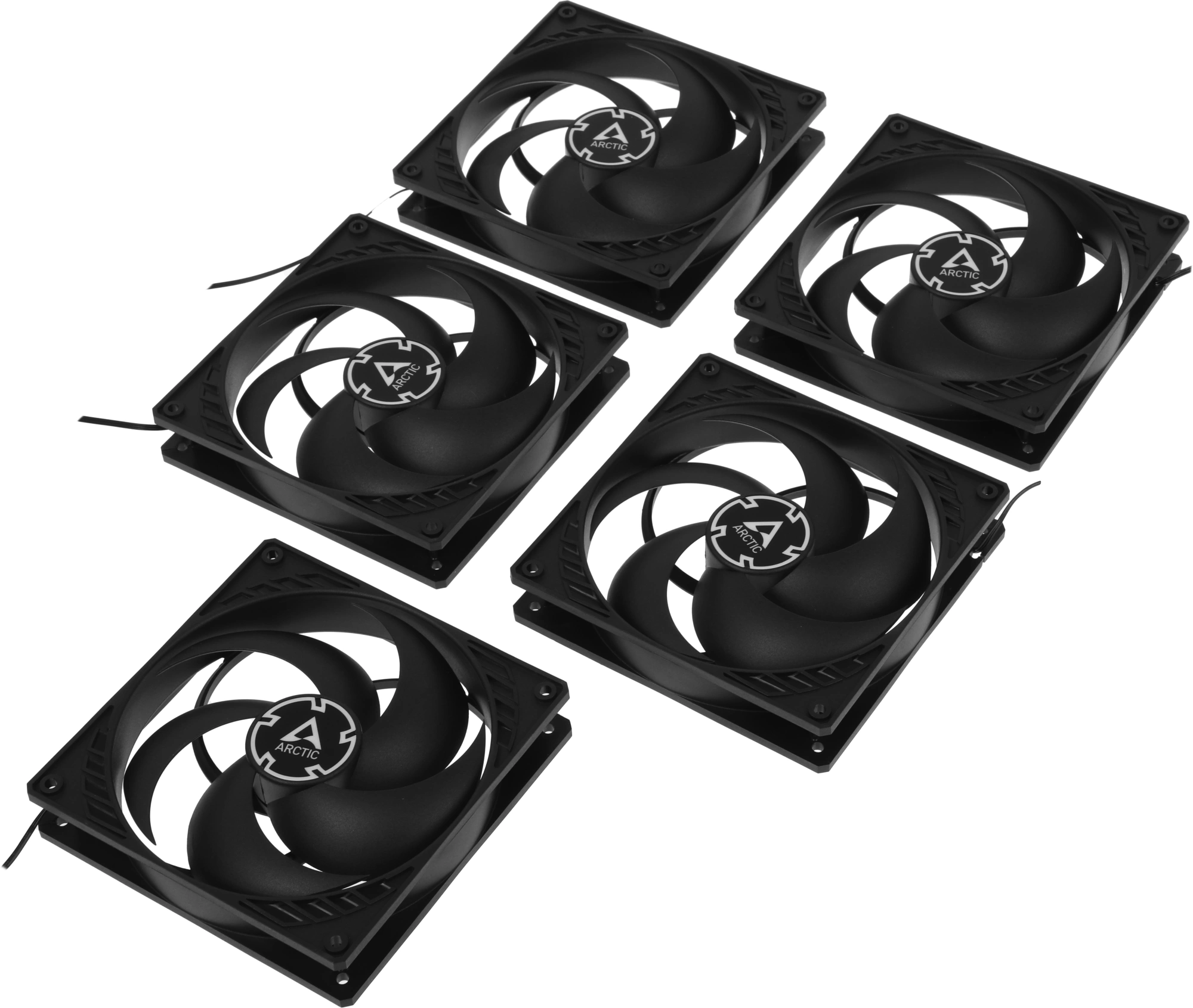 Вентилятор для корпуса Arctic Cooling P14 140х140x27 черный 3-pin 24.5дБ (упак.:5шт) (ACFAN00136A) Ret