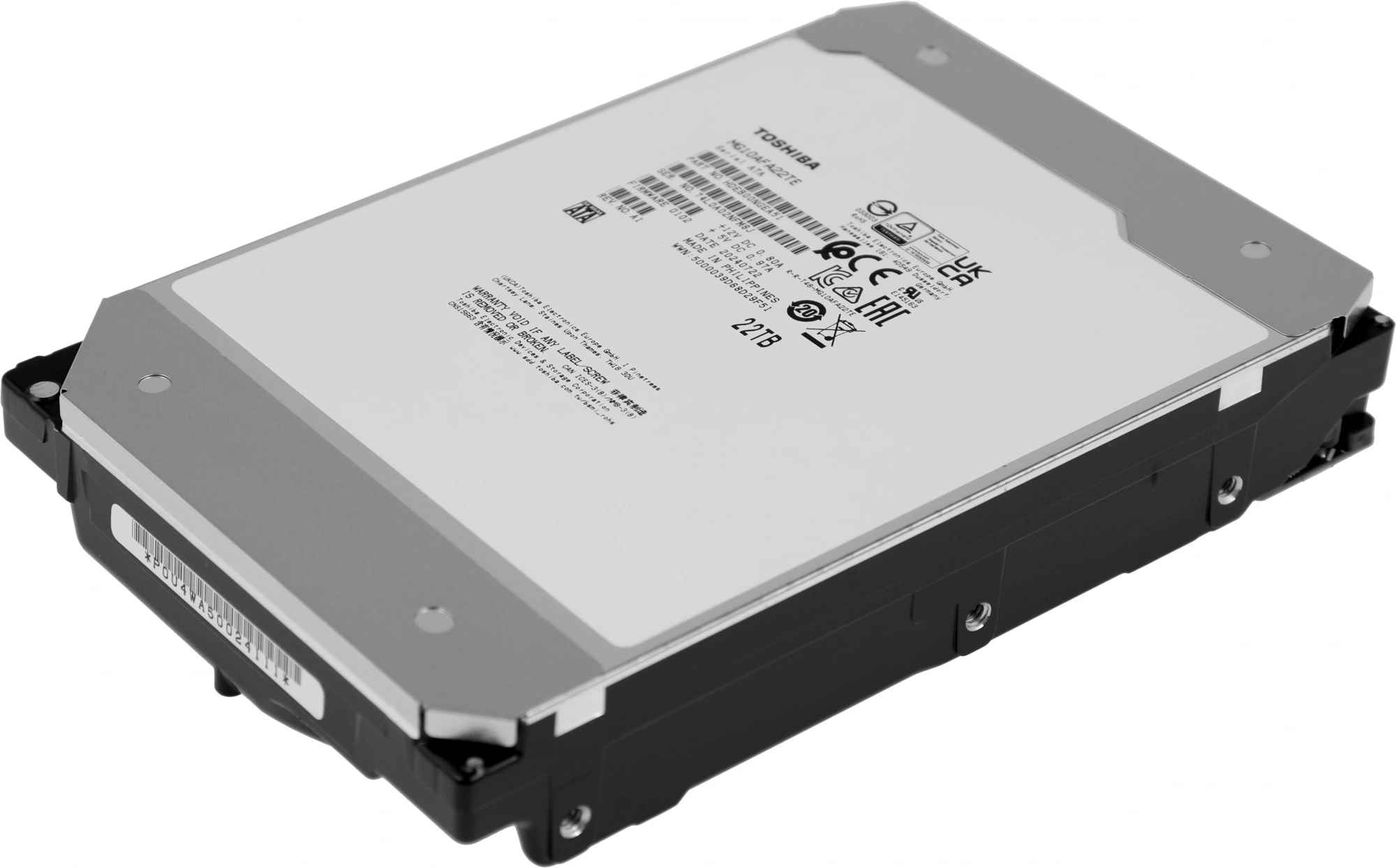 Жесткий диск Toshiba SATA-III 22TB MG10AFA22TE Server Enterprise Capacity 512E (7200rpm) 512Mb 3.5