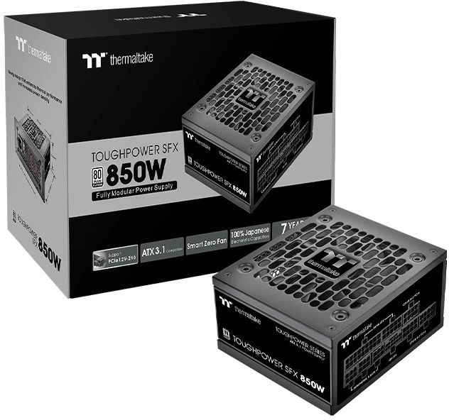 Блок питания Thermaltake SFX 850W Toughpower SFX850 Gen.5 80+ platinum (20+4pin) APFC 90mm fan 8xSATA Cab Manag RTL