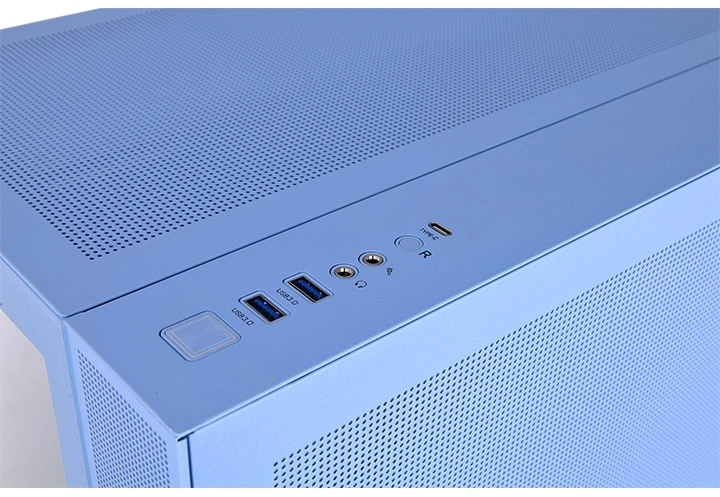 Корпус Thermaltake View 380 TG ARGB Hydrangea синий без БП ATX 6x120mm 2x140mm 1x200mm 2xUSB3.0 audio bott PSU