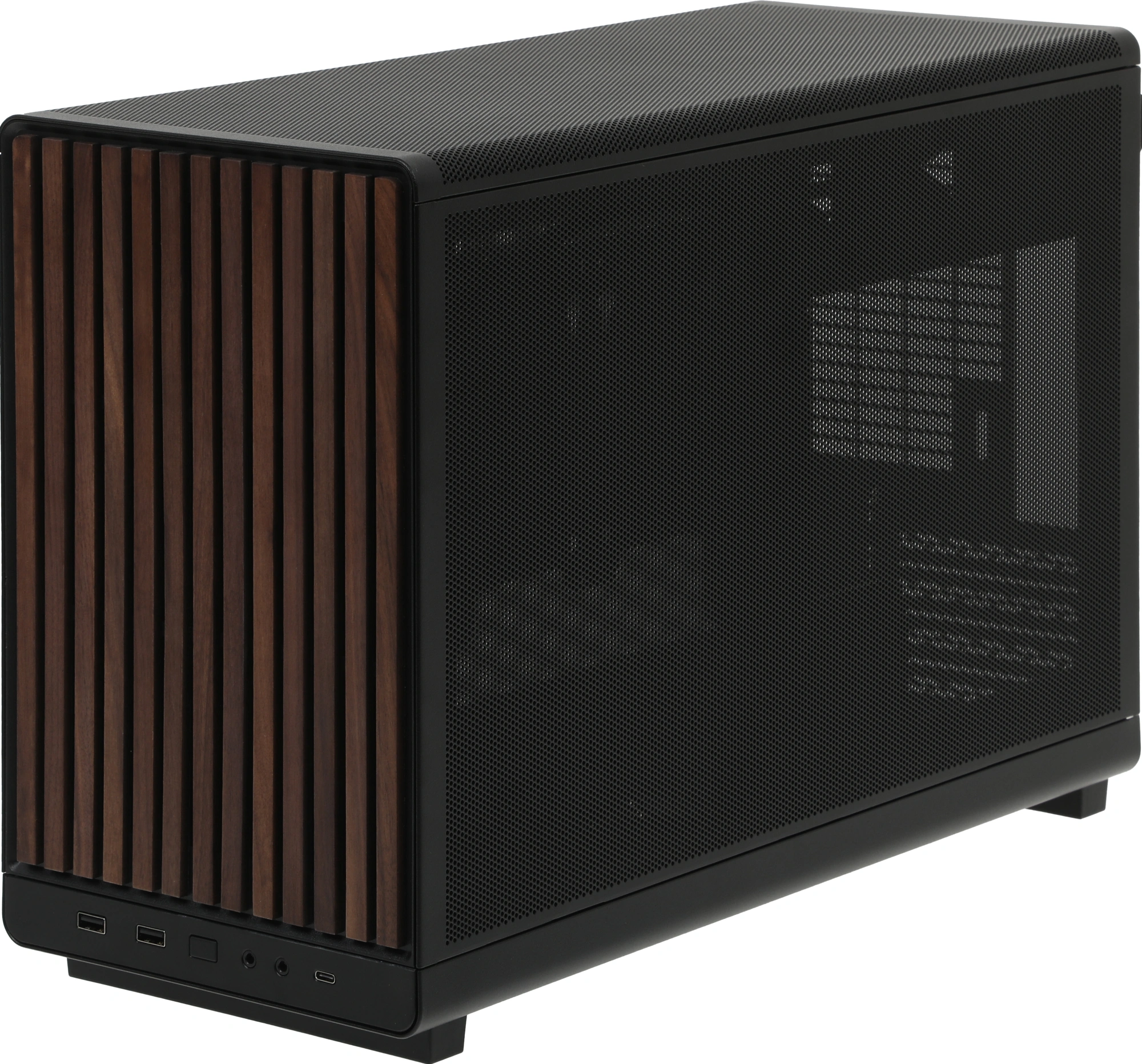 Корпус Lian-Li A3 Wood черный без БП mATX 10x120mm 2x140mm 2xUSB3.0 1xUSB3.1 audio bott PSU