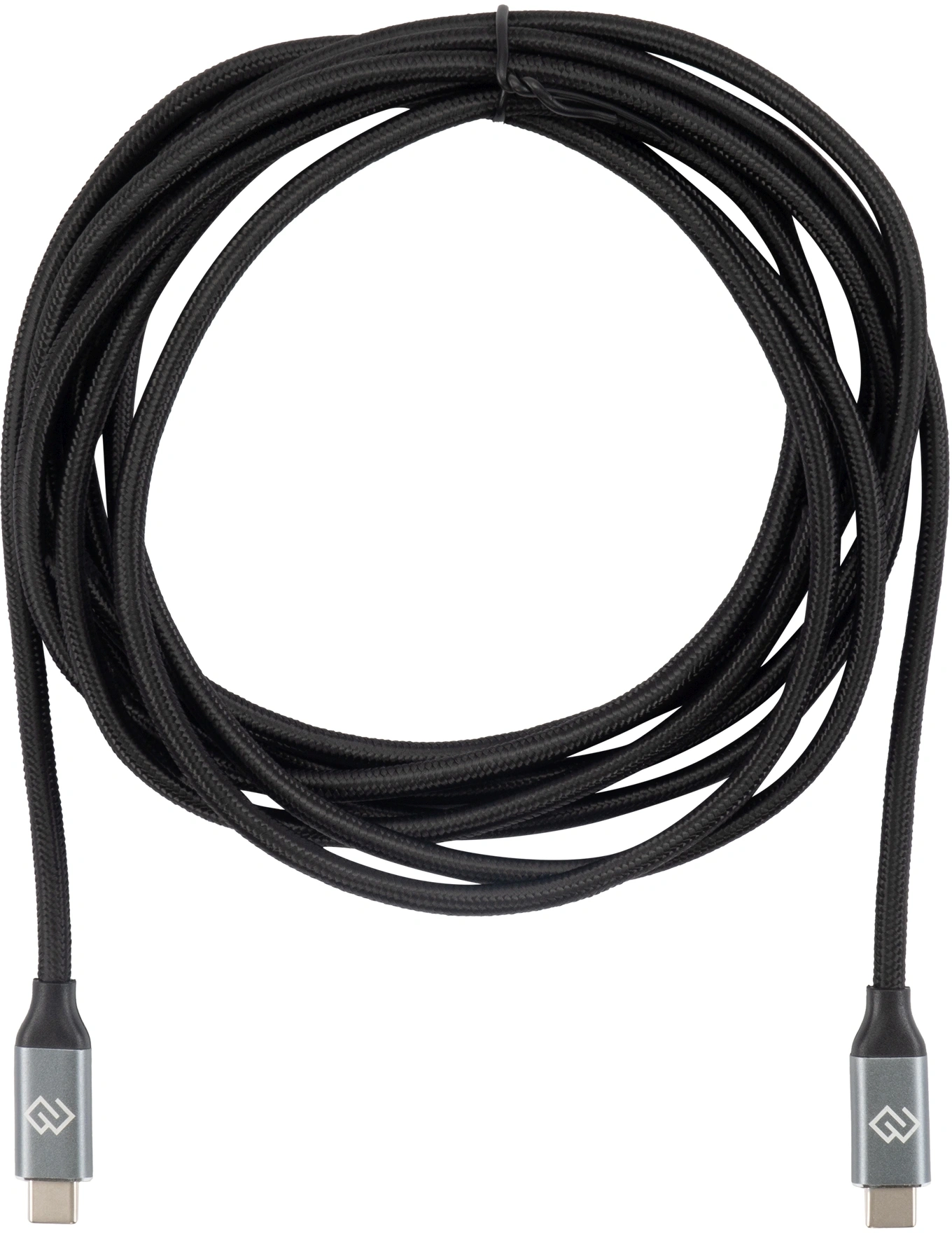 Кабель Digma D-TYPE-C-USB3.2-100W-4K-3M USB Type-C (m)-USB Type-C (m) 3м черный