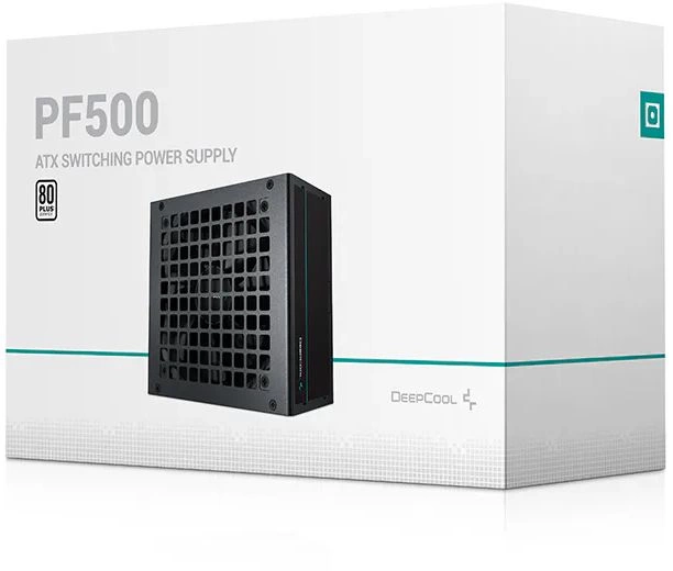 Блок питания Deepcool ATX 500W PF500 80+ white (20+4pin) APFC 120mm fan 6xSATA RTL