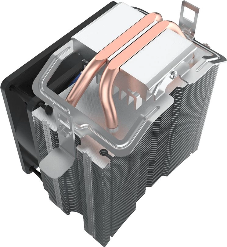 Устройство охлаждения(кулер) PcCooler S93 V2 Soc-AM5/AM4/1200/1700/1851 черный/синий 3-pin 26.4dB Al+Cu 100W 348gr Ret (R3-I210WBKNXX-GL)