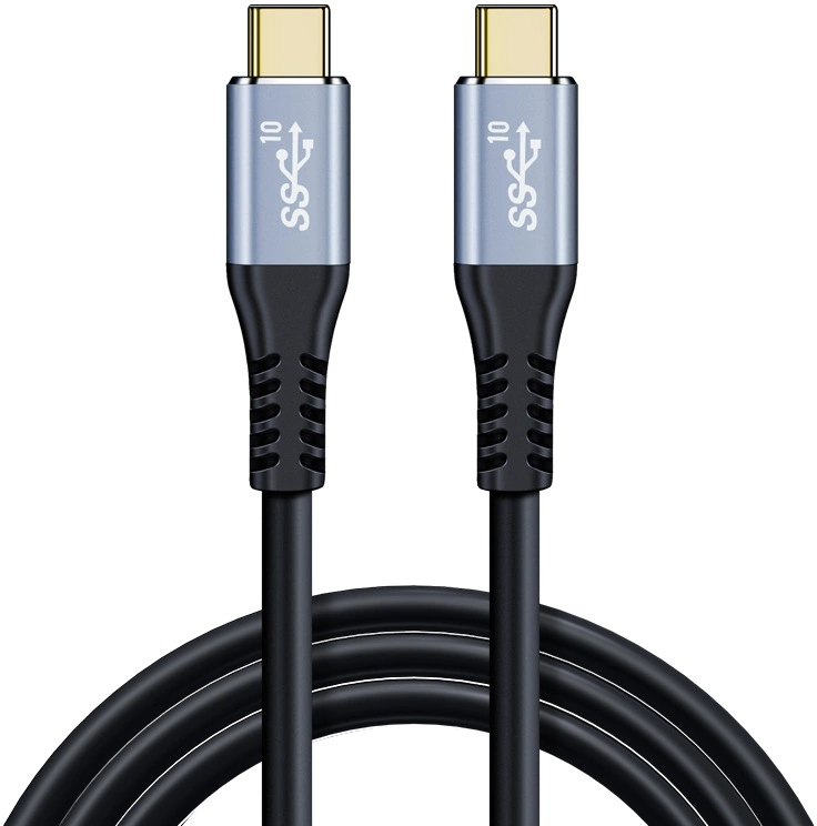 Кабель Premier PD100W/USB 3.1Gen2/4K PCG5916-1.0 USB Type-C (m)-USB Type-C (m) 1м черный