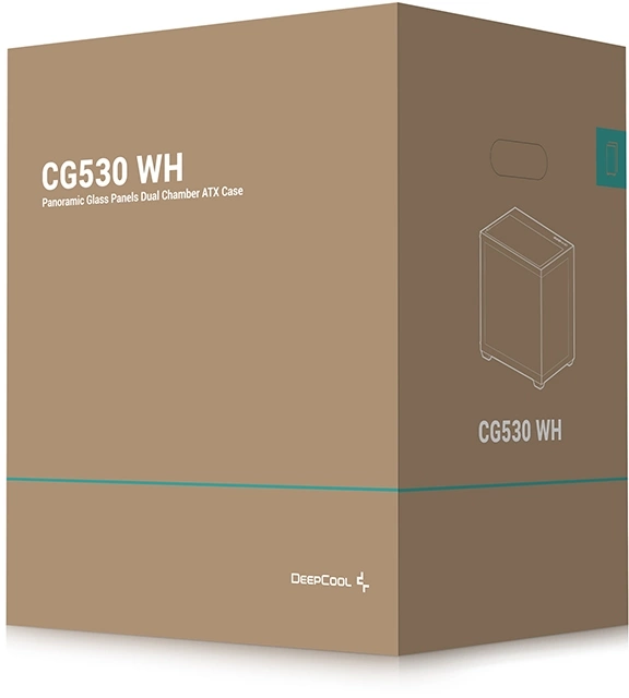 Корпус Deepcool CG530 WH белый без БП ATX 10x120mm 4x140mm 1xUSB2.0 2xUSB3.0 audio bott PSU