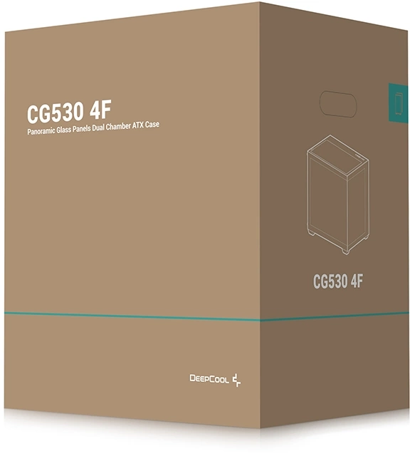 Корпус Deepcool CG530 4F черный без БП ATX 6x120mm 4x140mm 1xUSB3.0 audio bott PSU