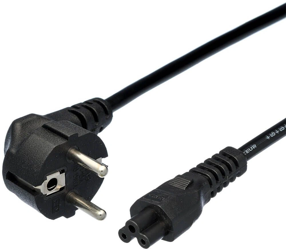 Кабель AdAC IEC C5 IEC 320 C5 CEE 7/7 1.8м черный