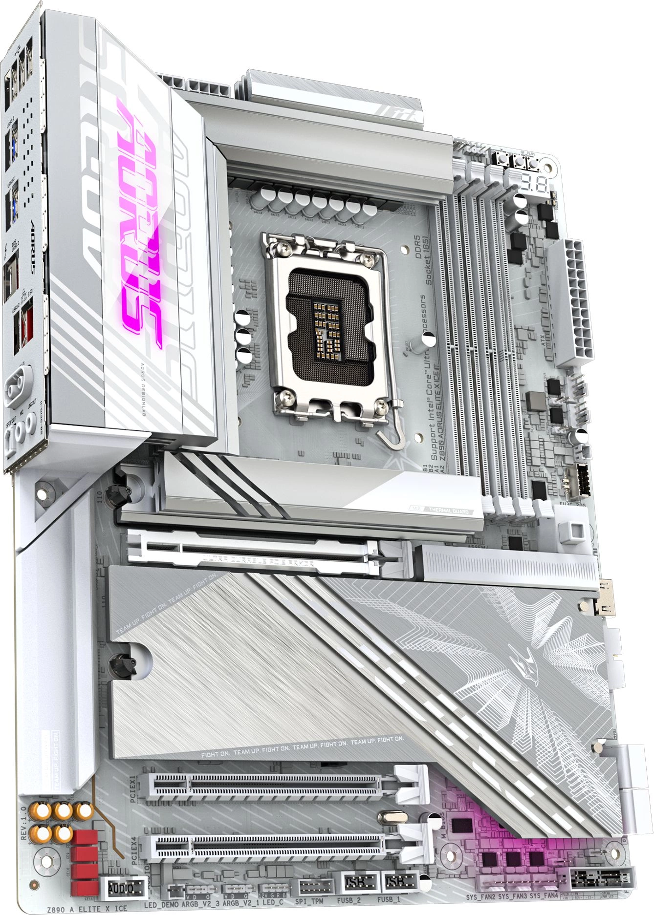 Материнская плата Gigabyte Z890 AORUS ELITE X ICE Soc-1851 Intel Z890 4xDDR5 ATX AC`97 8ch(7.1) 2.5Gg RAID