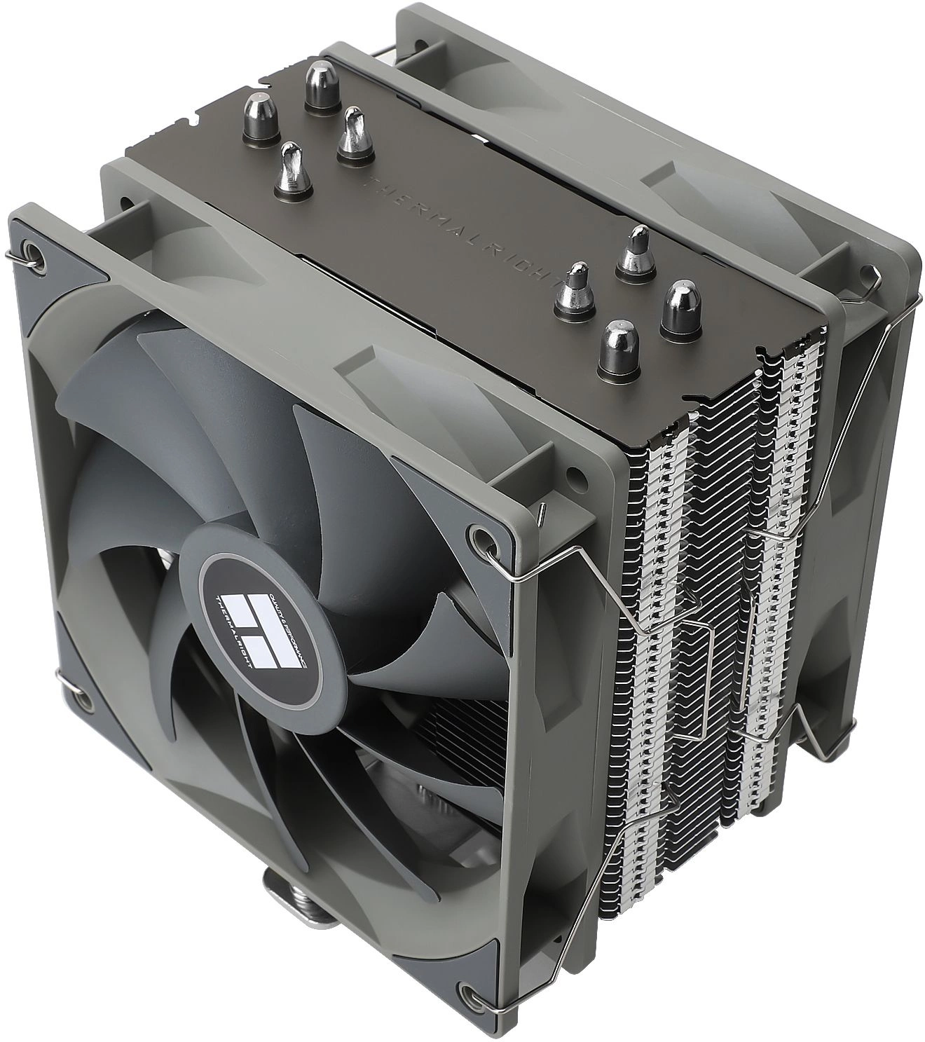 Устройство охлаждения(кулер) Thermalright Assassin Spirit 120 Plus V2 Soc-AM5/AM4/1200/1700/1851 серый 4-pin 25.6dB Al+Cu 500gr Ret (AS120-V2-PLUS)