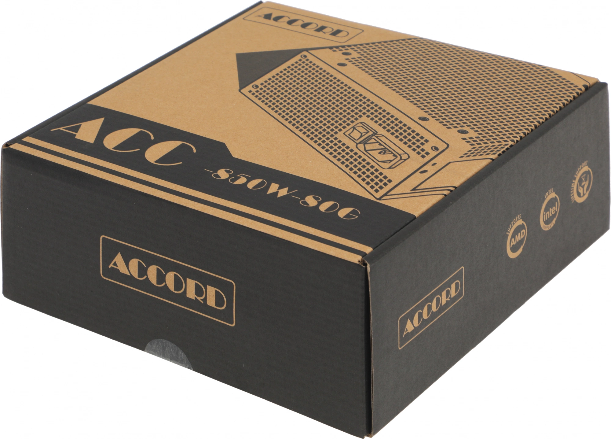 Блок питания Accord ATX 850W ACC-850-80G 80+ white (20+4pin) APFC 120mm fan 6xSATA RTL