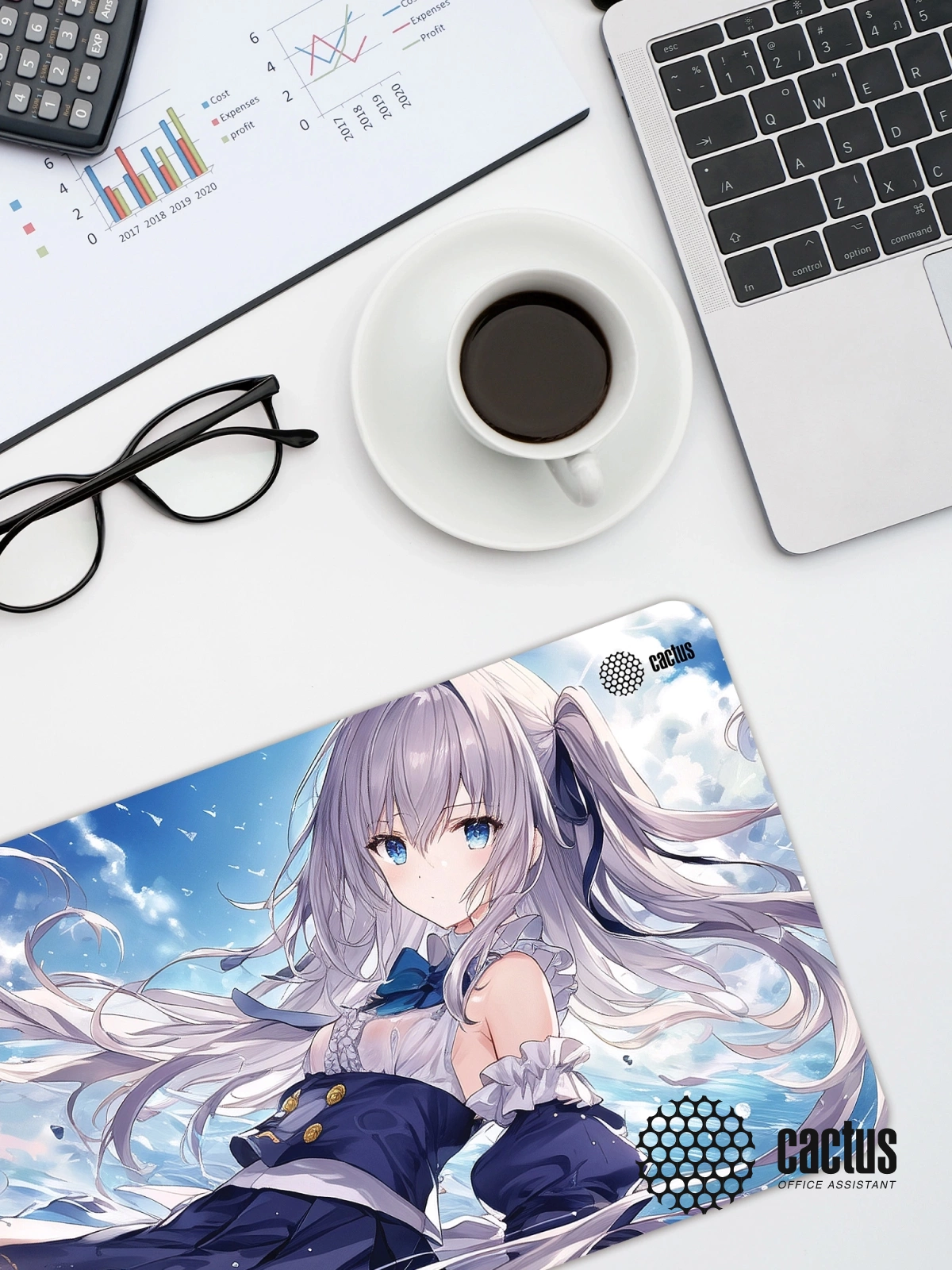 Коврик для мыши Cactus Anime blue 700x400x3мм (CS-MP-PRO01XLL)