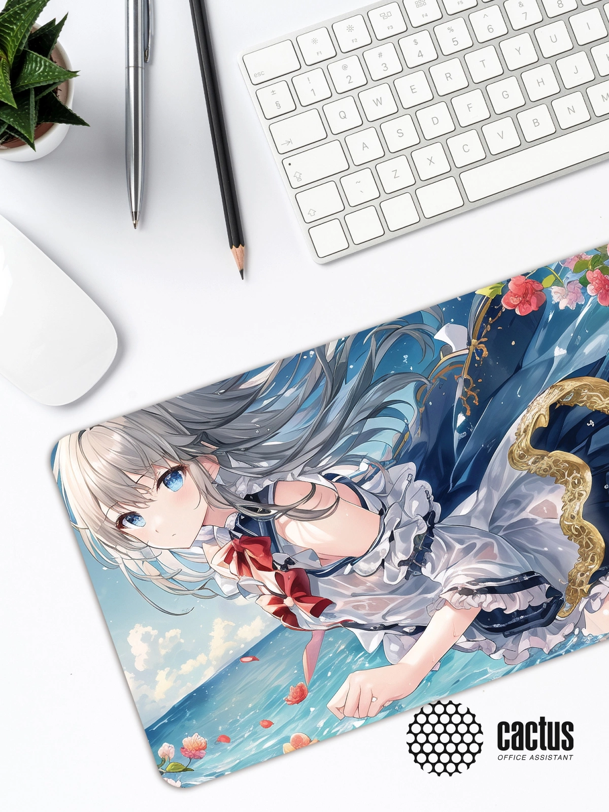 Коврик для мыши Cactus Anime flowers 700x400x3мм (CS-MP-PRO02XLL)