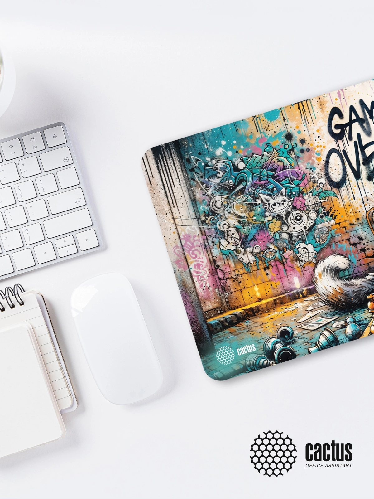 Коврик для мыши Cactus Game Over 900x400x4мм (CS-MP-COR01XXL)