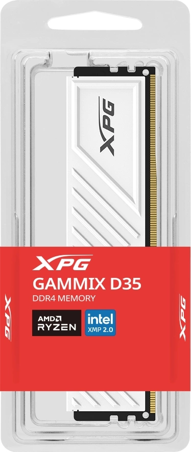 Память DDR4 16GB 3600MHz A-Data AX4U360016G18I-SWHD35 XPG Gammix D35 RTL Gaming PC4-28800 CL18 DIMM 288-pin 1.35В dual rank с радиатором Ret