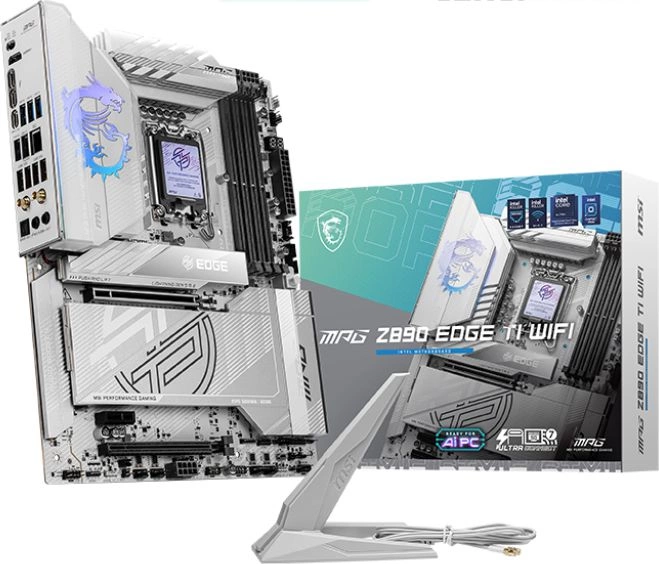 Материнская плата MSI MPG Z890 EDGE TI WIFI Soc-1851 Intel Z890 4xDDR5 ATX AC`97 8ch(7.1) 5Gigabit RAID+HDMI