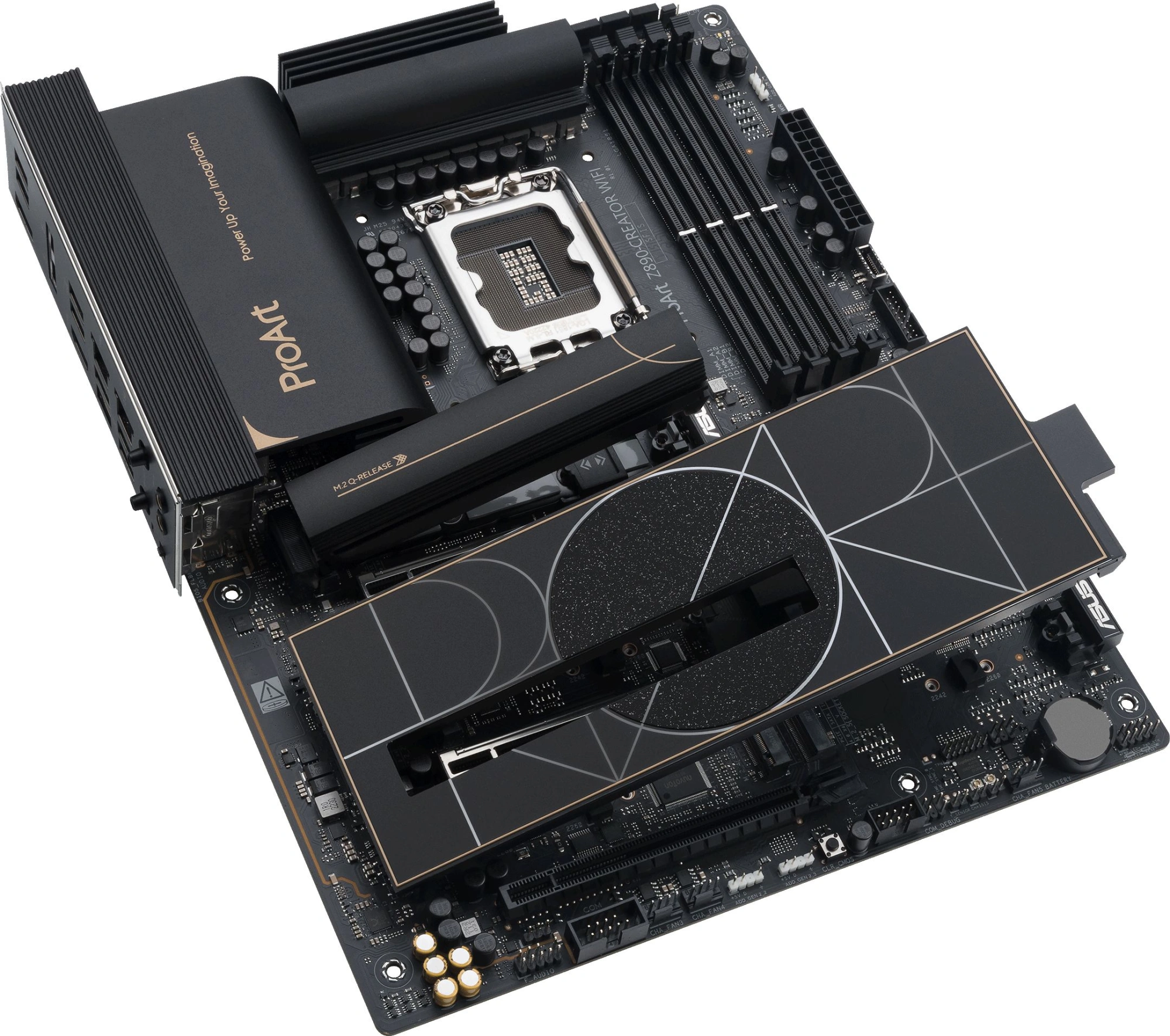 Материнская плата Asus PROART Z890-CREATOR WIFI Soc-1851 Intel Z890 4xDDR5 ATX AC`97 8ch(7.1) 1 x 10Gigabit + 1 x 2.5Gigabit RAID+HDMI+DP