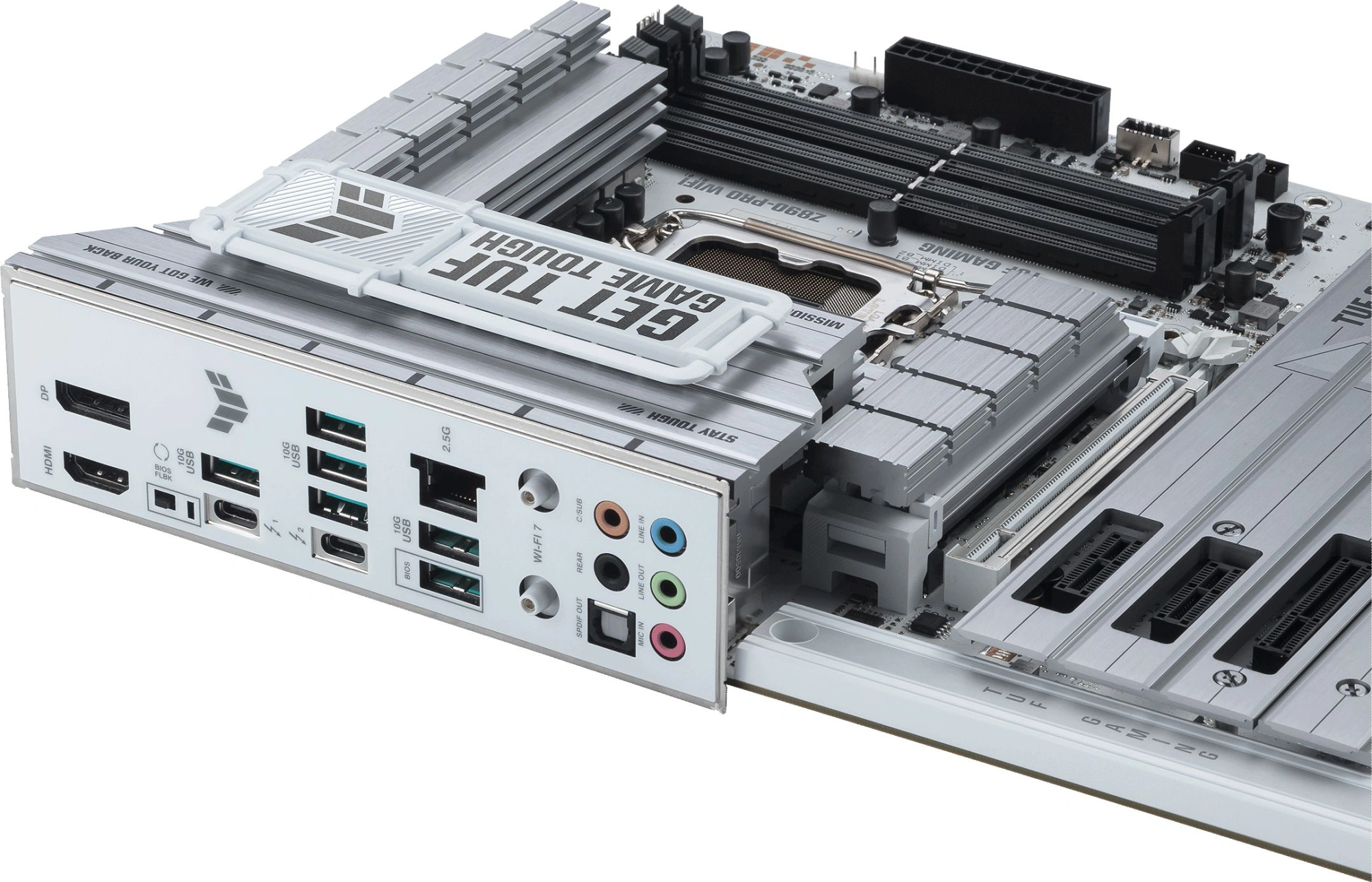 Материнская плата Asus TUF GAMING Z890-PRO WIFI Soc-1851 Intel Z890 4xDDR5 ATX AC`97 8ch(7.1) 2.5Gg RAID+HDMI+DP