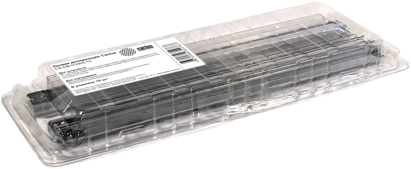 Лезвие дозирующее Cactus CS-DB-H1005-10 для HP LJ P1002/P1003/P1004/P1005/P1006/P1008/P1009/P1505/M1120/M1522/P1102/P1103/P1104/P1108/P1109/P1566/P1606/M1132/M1136/M1137/M1212/M1213/M1214/M1216/M1217/M1536