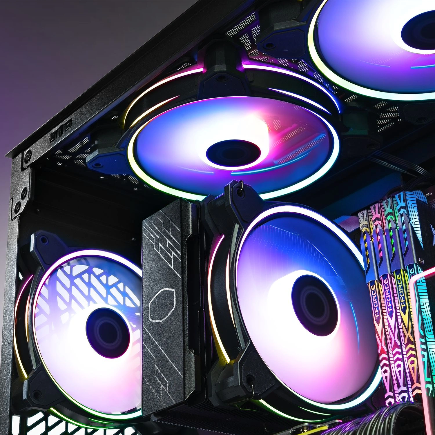 Вентилятор для корпуса Cooler Master MasterFan MF140 Halo2 ARGB 140х140x25 черный 4-pin 27дБ (MFL-B4DN-16NP2-R2) Ret