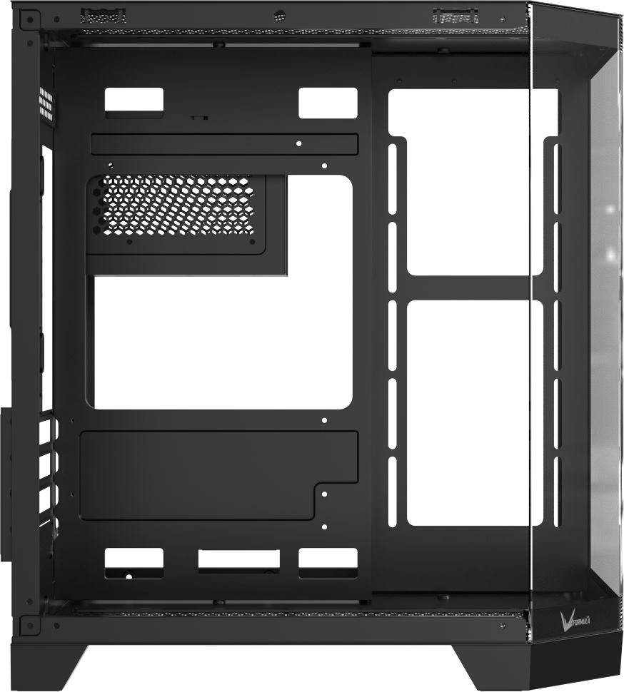 Корпус Formula Crystal Z6M Floe черный без БП mATX 4x120mm 2xUSB3.0 audio bott PSU