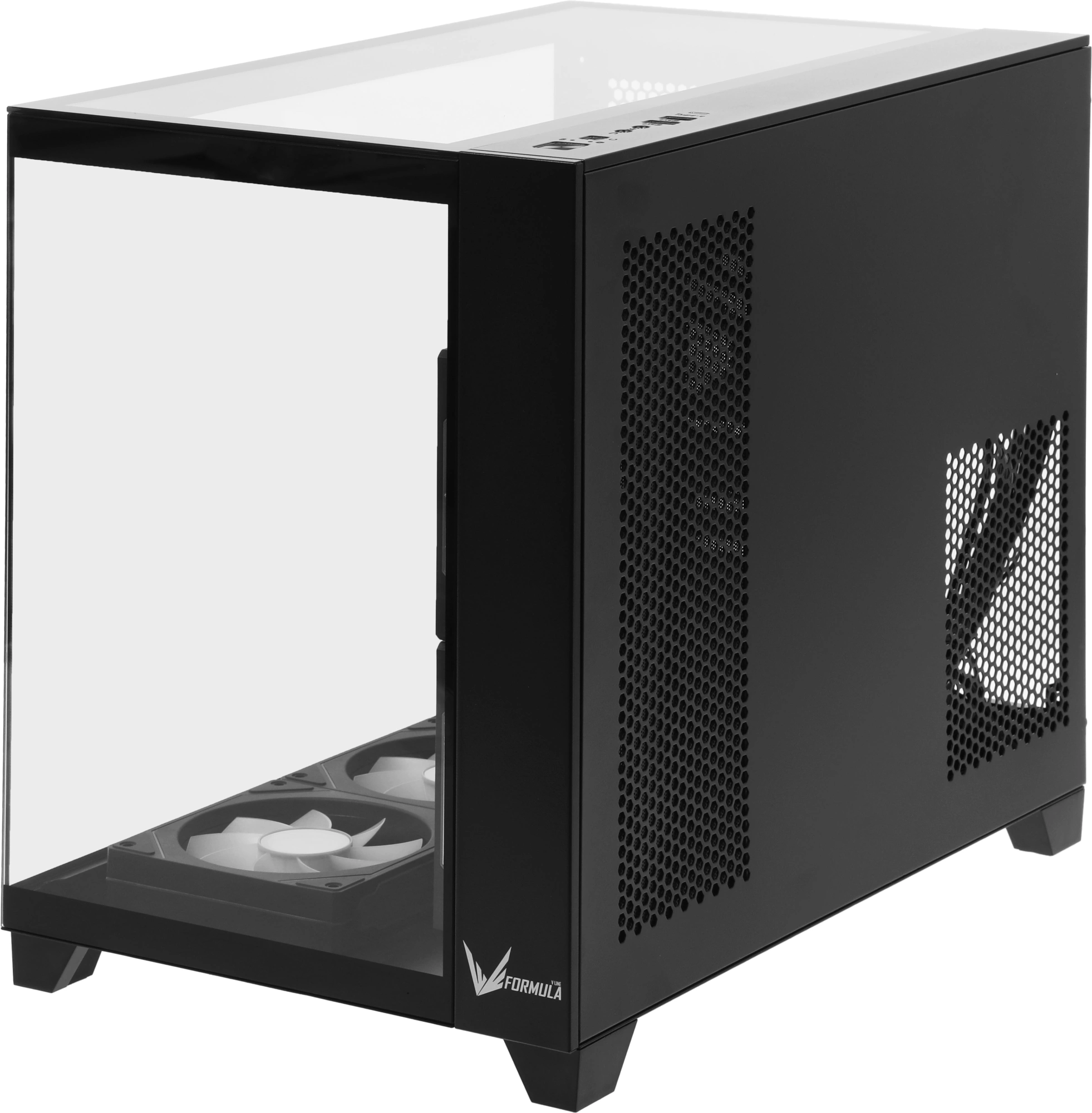 Корпус Formula Crystal Z9ML Floe черный без БП mATX 1xUSB3.0 1xUSB3.1 audio bott PSU